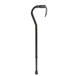 Healthline Offset Cane with Soft Grip Handle & Adjustable Height