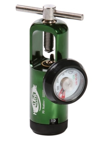 Healthline Oxygen Tank Regulator 0-8 LPM Adult 