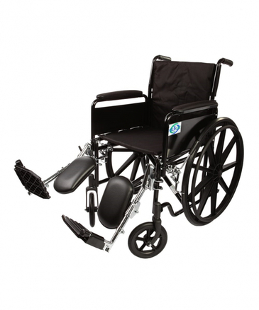 Healthline 18" Wheelchair with Padded Full Arm & ELR K1