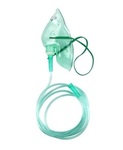 Healthline Adult Oxygen Mask With 7′ Tubing & Elastic Strap