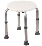 Healthline Bath Round Stool with Non-Slip Seat and Legs