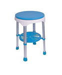 Healthline Bath Round Stool with Padded Rotating Seat