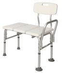 Healthline Lightweight Transfer Bench with Back